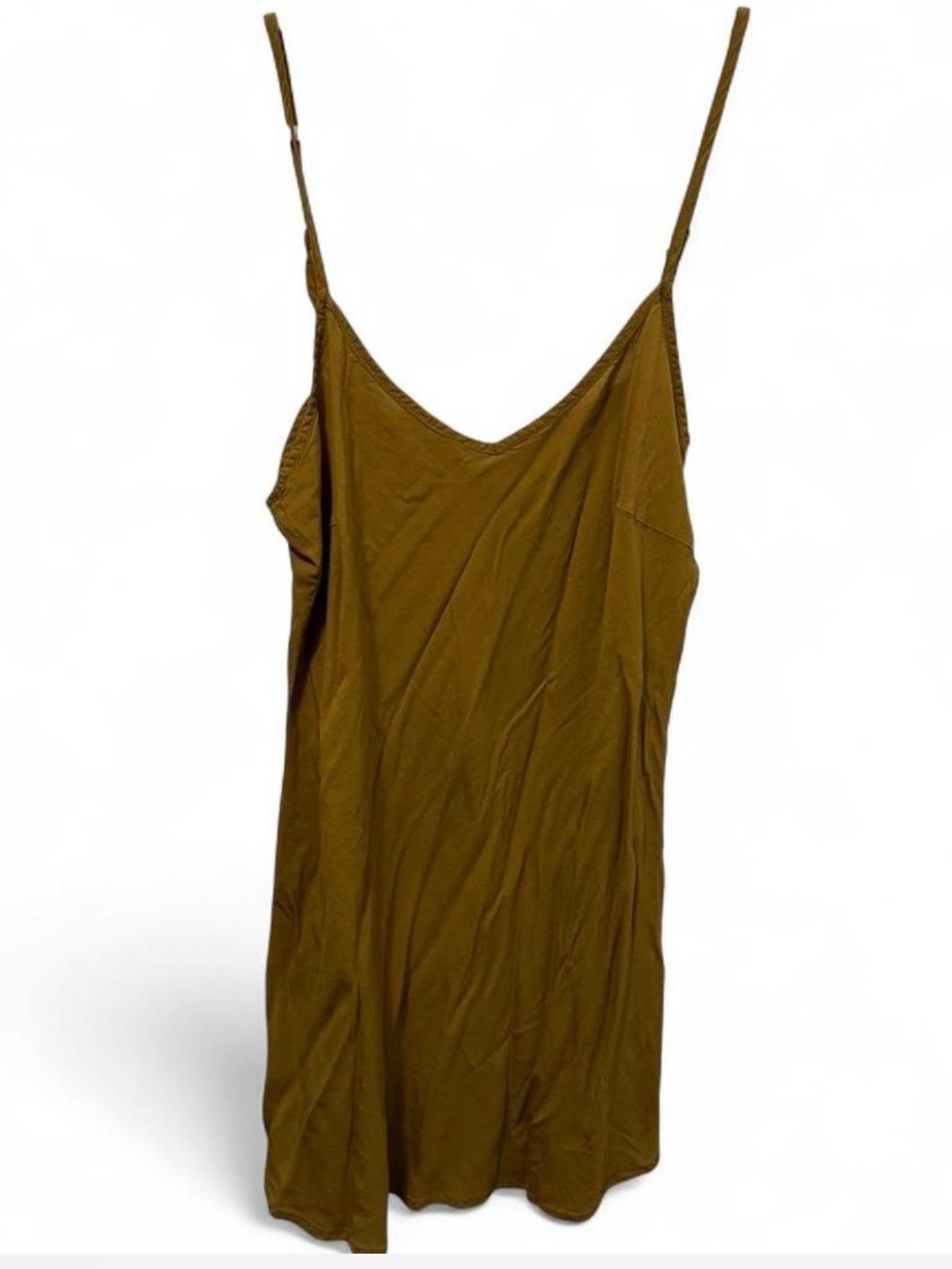 Free People Olive Green Slip Mini Dress